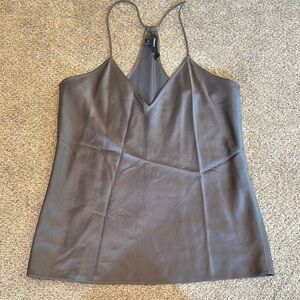 Elegant Grey Women's Silk Cami Top